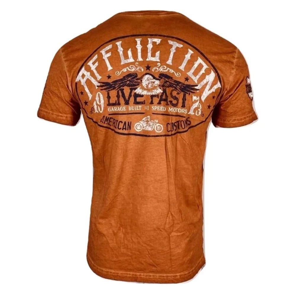 AFFLICTION Men's T-Shirt S/S AC CRUISER Premium Bl - Picture 2 of 9
